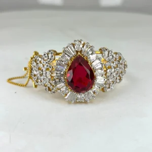 RUBY DROP BANGLE