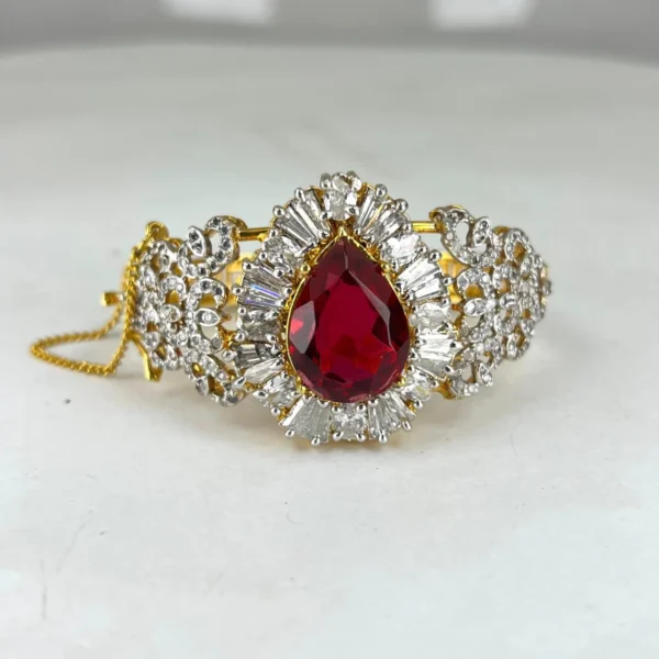 RUBY DROP BANGLE