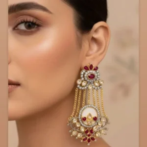 RUBY LAYERED EARRINGS