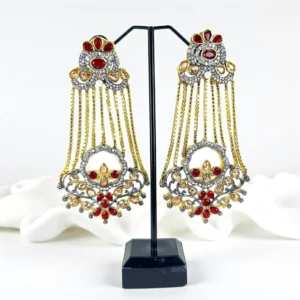 RUBY LAYERED EARRINGS