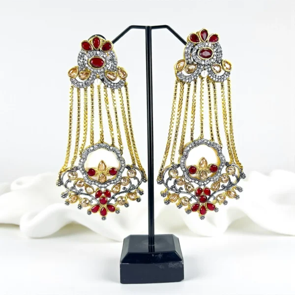 RUBY LAYERED EARRINGS
