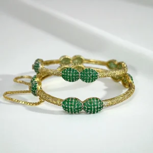GREEN LUXURY BANGLE 1