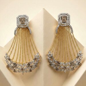 ZIRCONIUM CHAMPAGNE EARRINGS