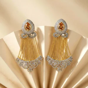 DROP CHAMPAGNE EARRINGS