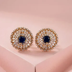 FLORAL BLUE STUDS