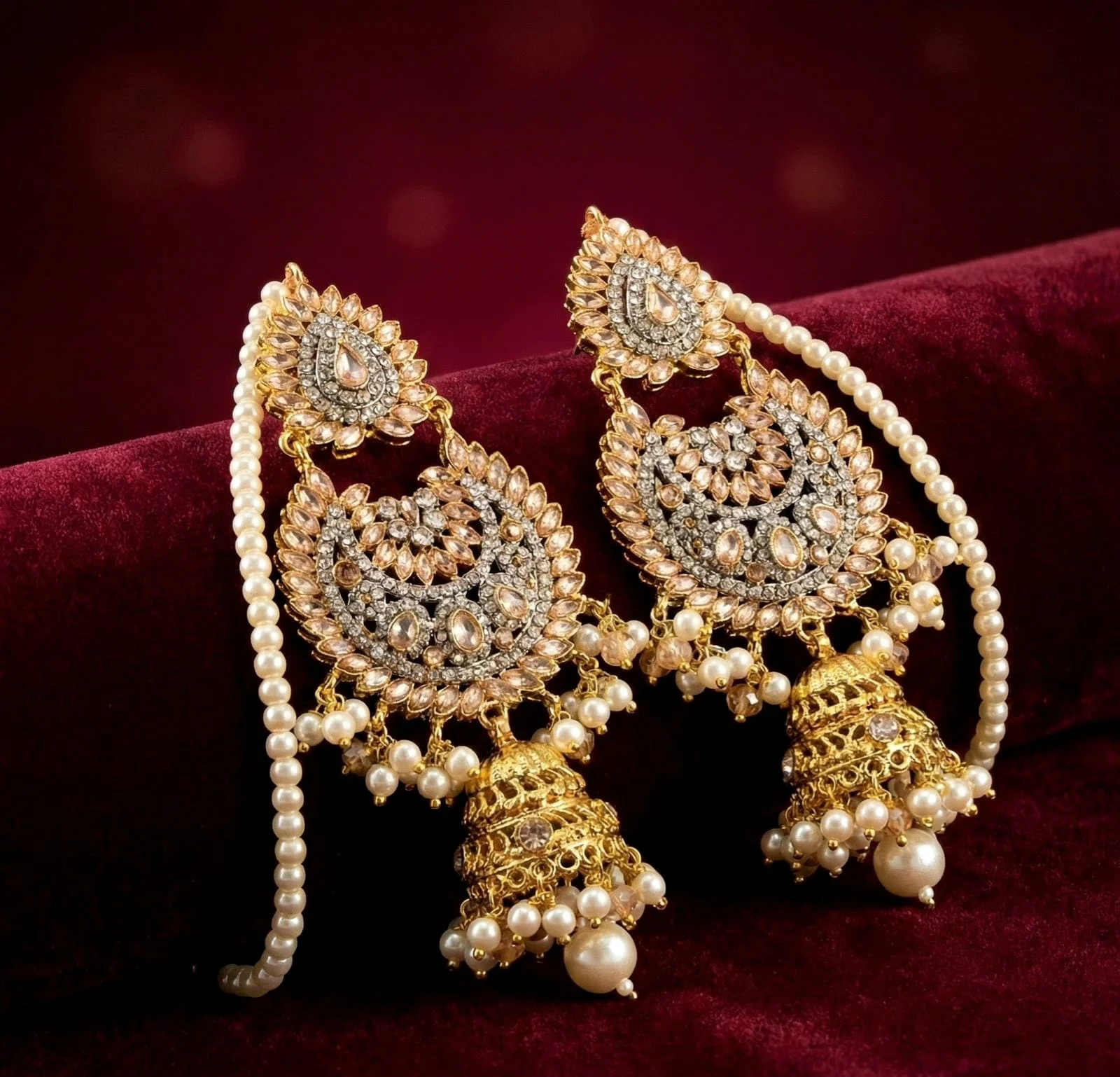 CHAMPAGNE JHUMKA
