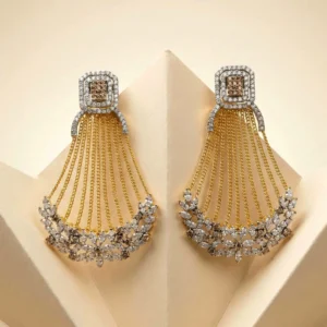 ZIRCONIUM CHAMPAGNE EARRINGS