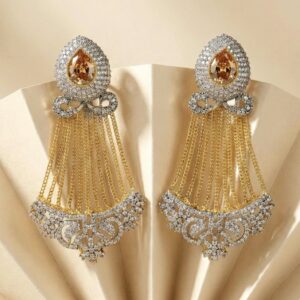 DROP CHAMPAGNE EARRINGS