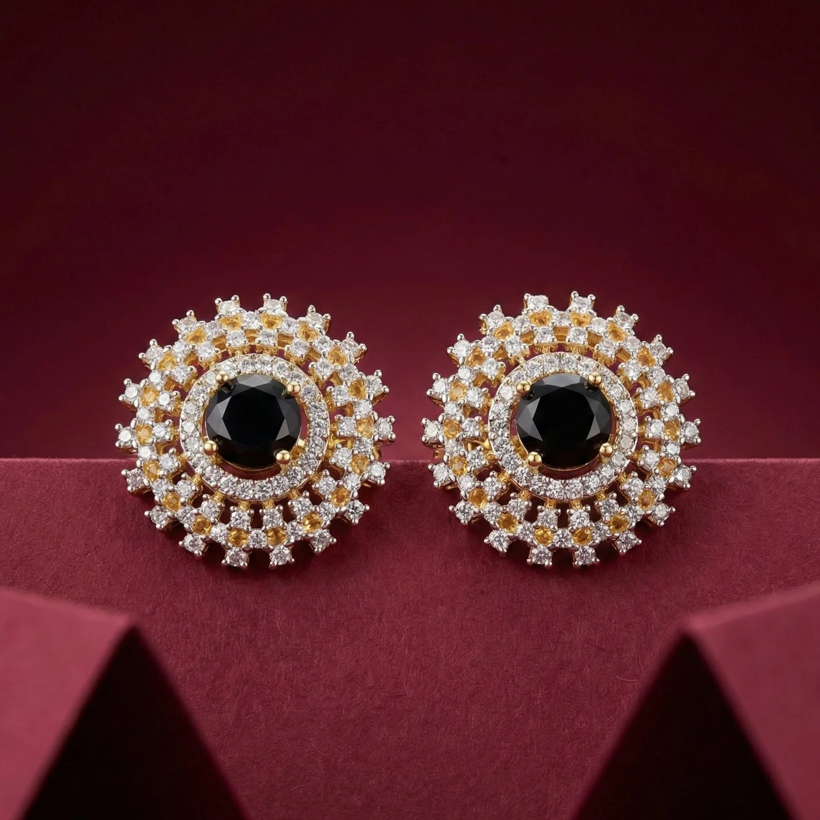 BLACK STONE STUDS