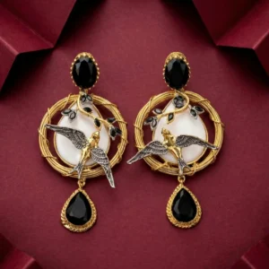 EAGLE BLACK EARRINGS