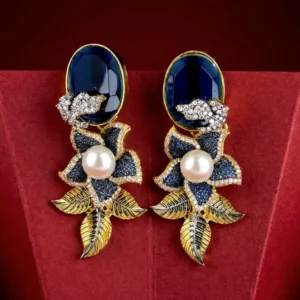 FLORAL BLUE EARRINGS