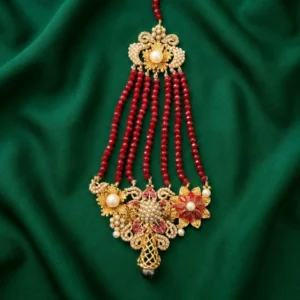 FLORAL MAROON JHOOMER