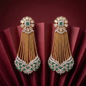 GLAMOROUS GREEN EARRINGS