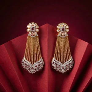 GLAMOROUS MAROON EARRINGS