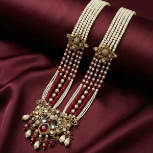 HEXAGONAL MAROON MALA