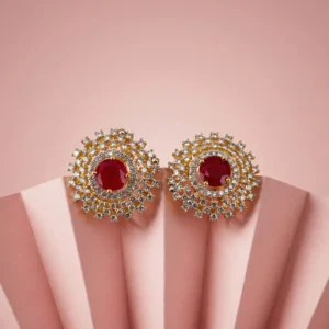 RUBY EAR STUDS