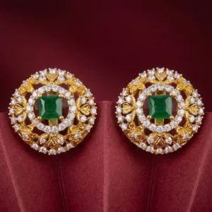 SQUARE GREEN STUDS