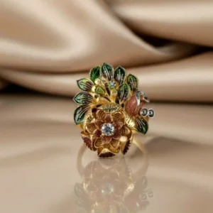 3 D FLORAL RING