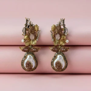 BRONZE LEAF EARRINGS