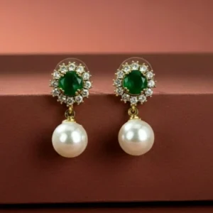 PEARL GREEN STUDS