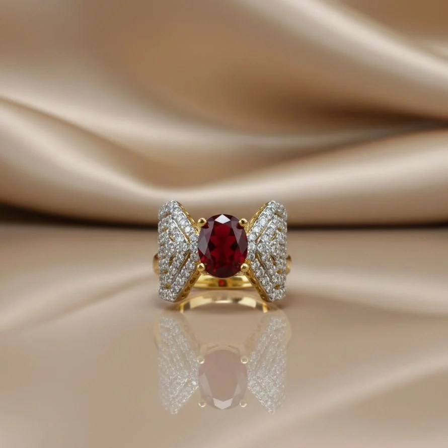 RUBY ZIRCON RING