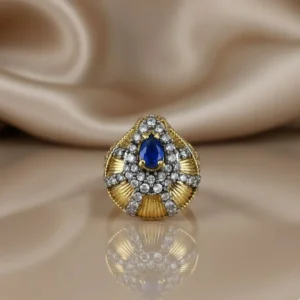 SHELL BLUE RING