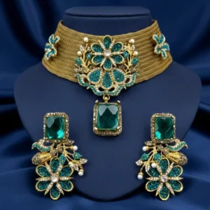 SHINY ZINC NECKLACE SET