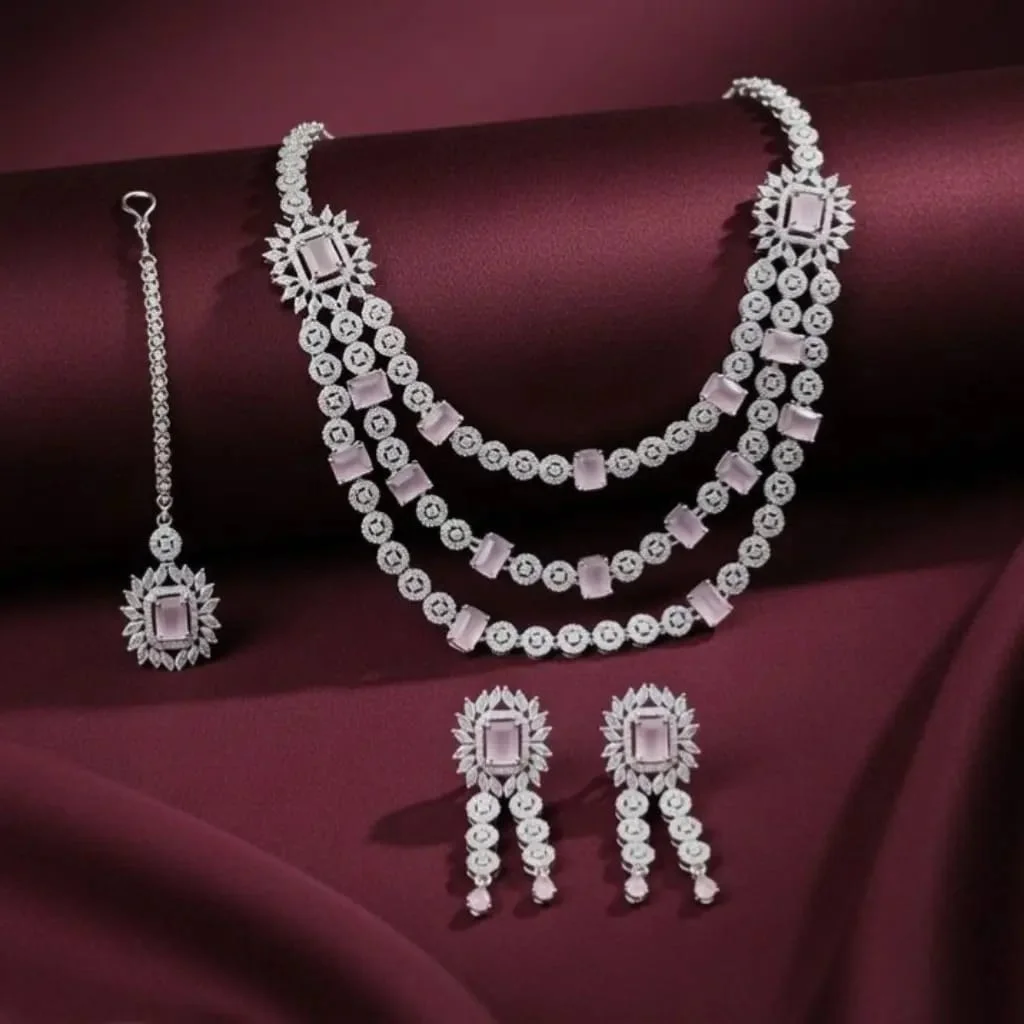 SOFT PINK NECKLACE SET