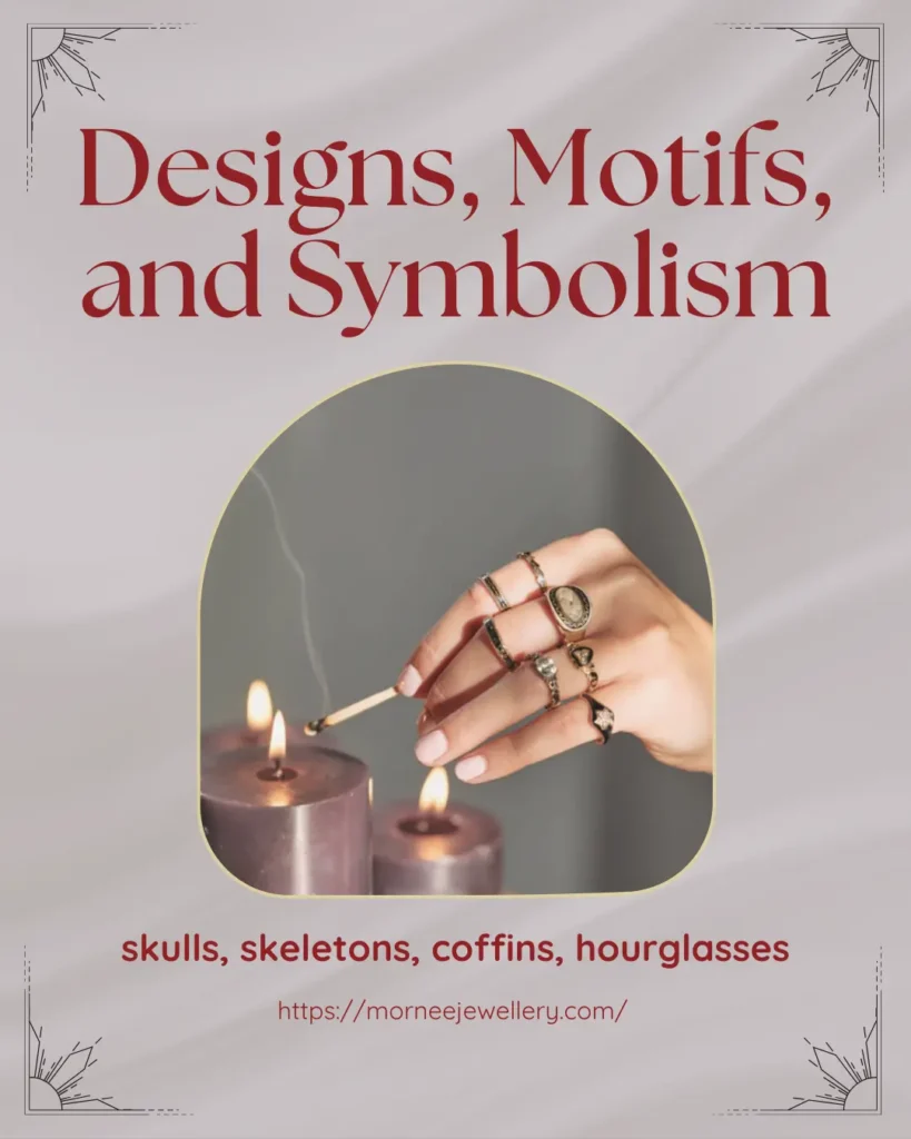 Design, motifs, and symbolism of mourning jewlelery
