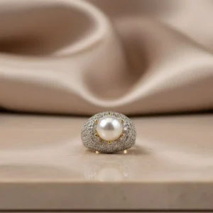 ZIRCON PEARL RING