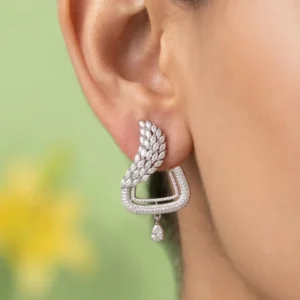 ADORNED SILVER EARRINGS