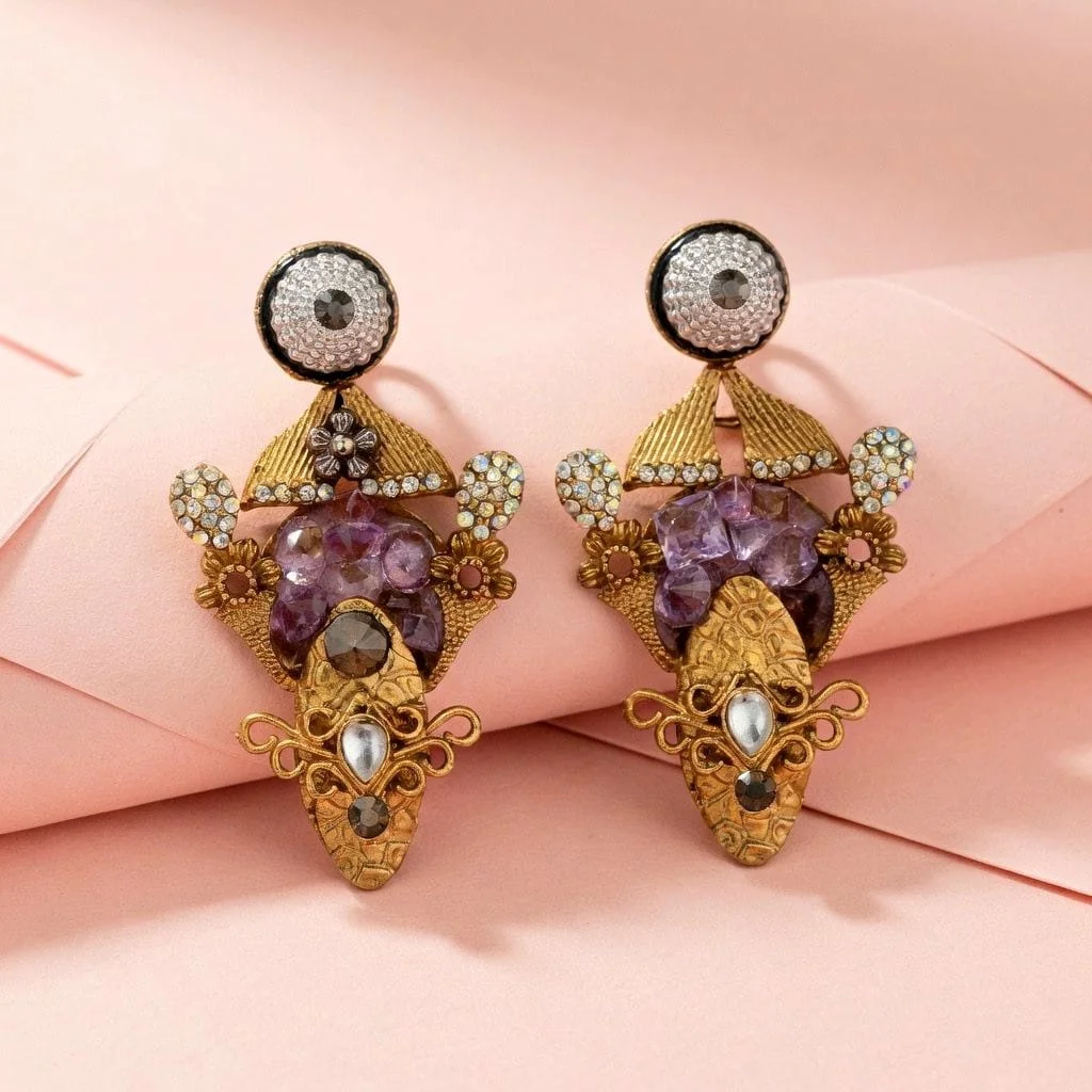 BLOSSOM LAVENDER EARRINGS