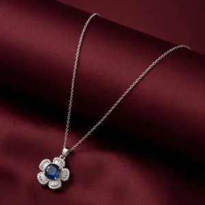 FLORAL BLUE PENDENT