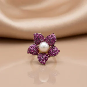 FLORAL MAGENTA RING