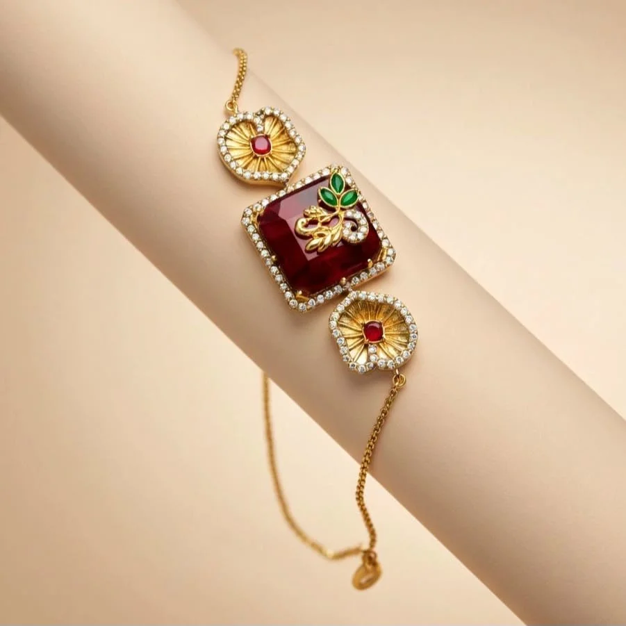 FLORAL MAGENTA BRACELET