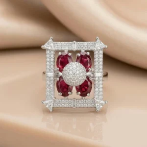 MAGENTA ZIRCON RING
