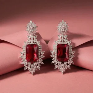 RED PINK SRYLISH EARRINGS