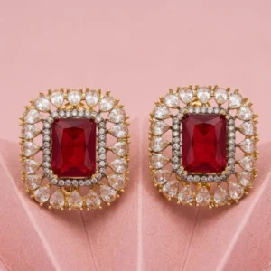 RUBY EAR STUDS