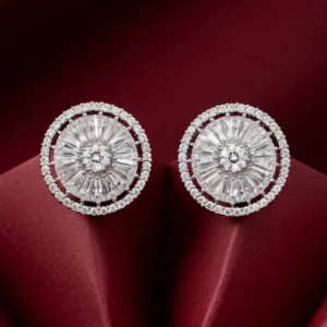 SLEEK SILVER EAR STUDS