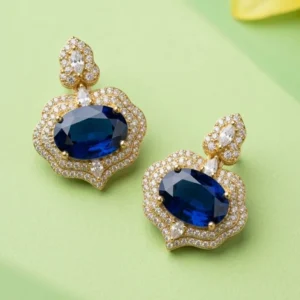 STYLISH BLUE EAR STUDS (1)