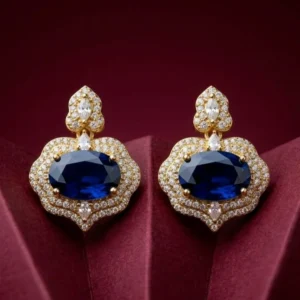 STYLISH BLUE EAR STUDS