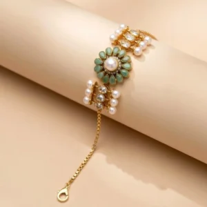 TURQUOISE FLORAL BRACELET
